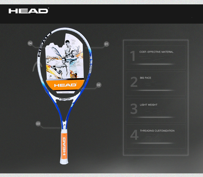 GenuineHeadSuperLightTiTourTennisRacketLightness2391073MenAndWomenRaqueteDeTenis414-32795123351