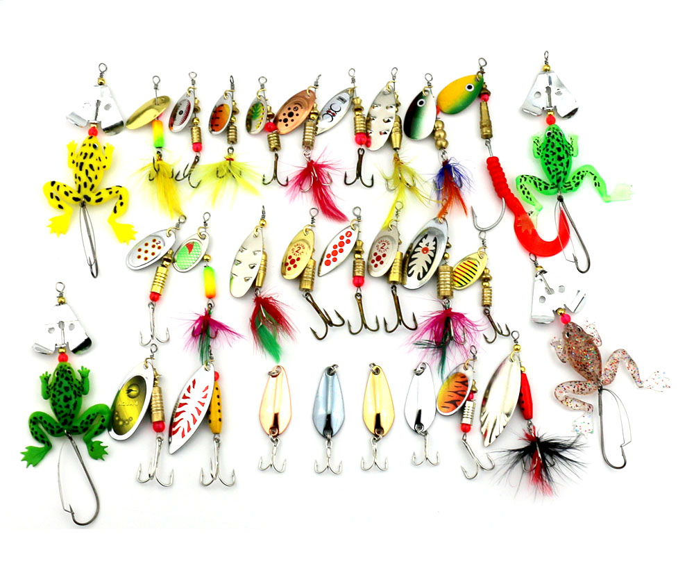 Hengjia-29pcs-Spinners-Fishing-Lure-Mixed-colorSizeWeight-310G-Metal-Spoon-Lures-hard-bait-fishing-t-32579952846