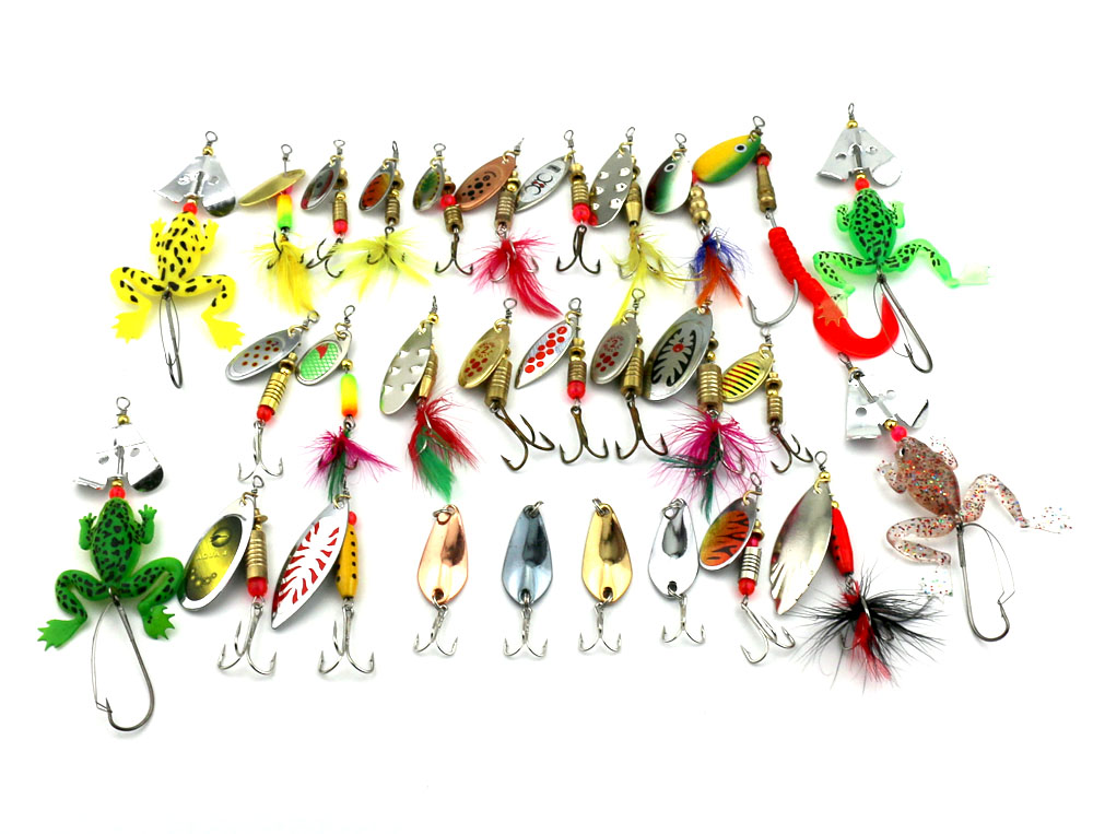 Hengjia-29pcs-Spinners-Fishing-Lure-Mixed-colorSizeWeight-310G-Metal-Spoon-Lures-hard-bait-fishing-t-32579952846