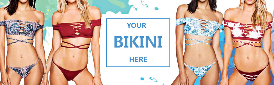 High-Neck-Bikini-2017-Women-Floral-Biquini-Cropped-Bandage-Swimsuit-Sexy-Brazilian-Bikinis-Female-Pu-32765383968