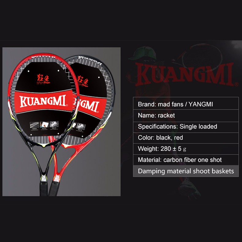 Kuangmi2016NewMasculinoTenisRaketHighQualityTennisString5InnovationRaqueteDeTenisRaquetteTennis1PC-32600184328