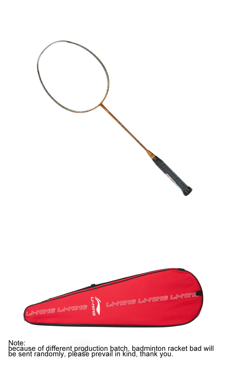 Li-Ning-80TD-Gold-Coppery-Badminton-Racket-Carbon-Single-Racket-AYPJ196-ZYF128-32789696230