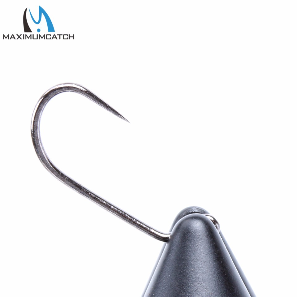 Maximumcatch-Fly-hook-100pcslot-Fish-Friendly-Barbless-Jig-Hooks-Forged-Black-Nickle-MC-5220-12-14-1-32764683800