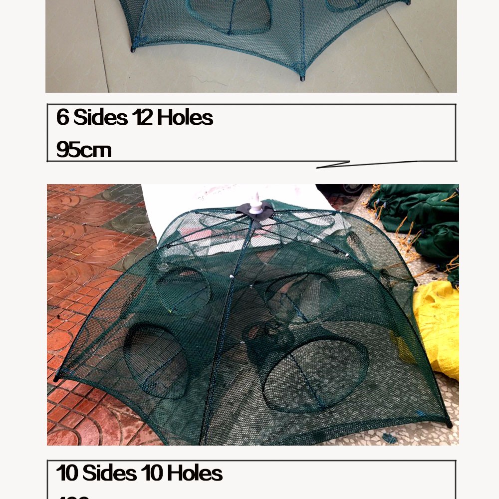NEW-Automatic-Fishing-Net-Shrimp-Cage-Nylon-Foldable-Crab-Fish-Trap-Cast-Net-Cast-Folding-Fishing-Ne-32793253580