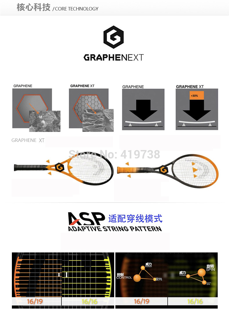 NEWHEADPROL4MPtennisrackettopquality100fullcarbontennisrackettenisRacketRacquetGrip414-4382Female-32744781714