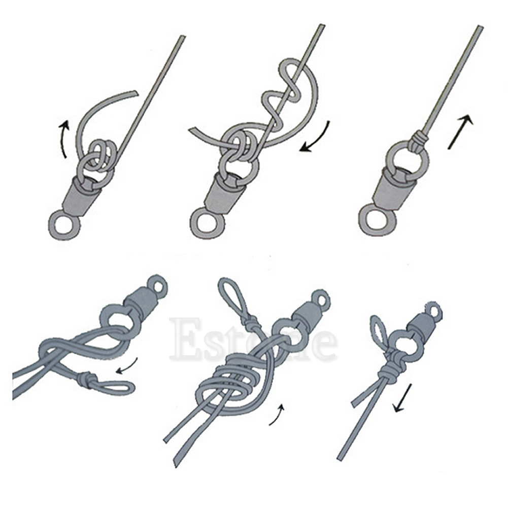 New-Hot-100PCS-Fishing-Barrel-Bearing-Rolling-Swivel-Solid-Ring-LB-Lures-Connector-7-Size-32796515174