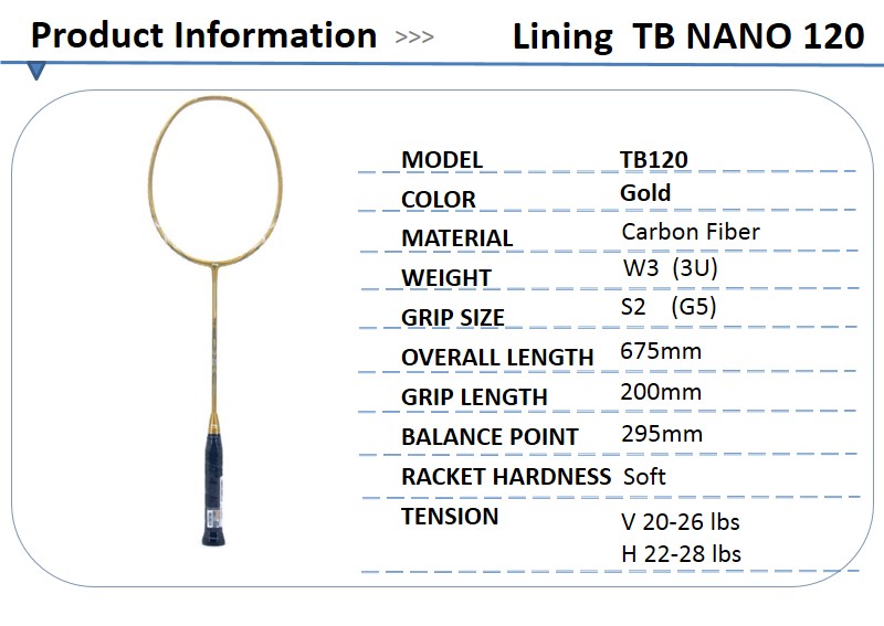 New-Li-Ning--Carbon-Fiber-Force-Model-Badminton-Racquet-TB-NANO-Series-120-120A--Speed-Racket--Badmi-32707223499