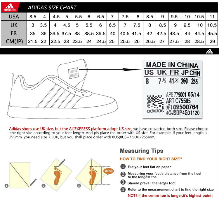 Adidas Jacket Size Chart Cm