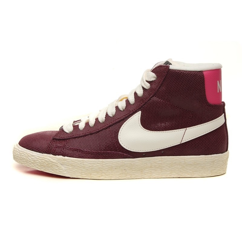 womens nike blazer mid vintage sneakers burgundy