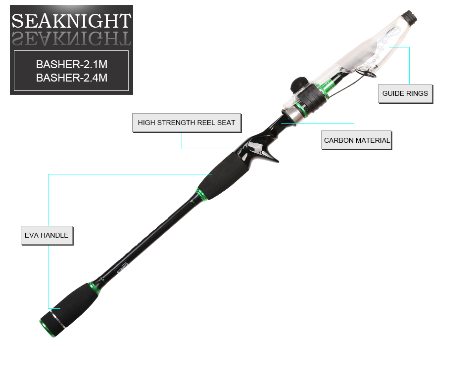SeaKnight-BASHER-21M24M-Telescopic-Lure-Fishing-Rod-Casting-Type-7-28g-Lure-Weight-Anti-scratch-Pain-32789101706