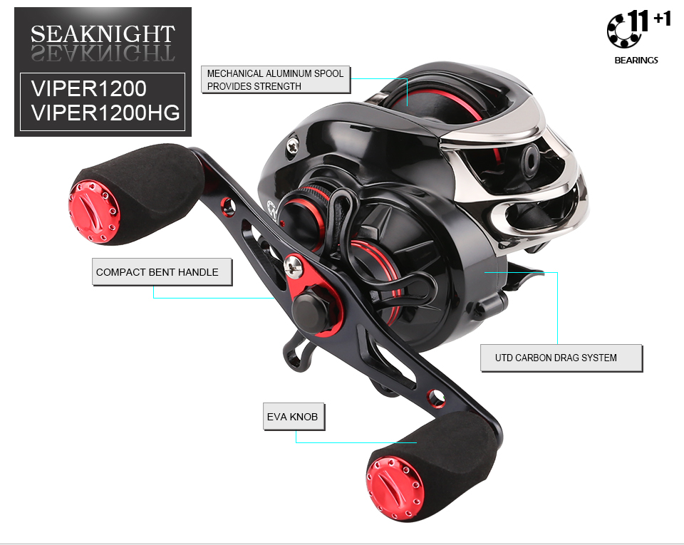 SeaKnight-VIPER-12BB-Baitcasting-Fishing-Reel-631--701-Baitcasting-Reel-Centrifugal-amp-Magnetic-Bra-32793594240