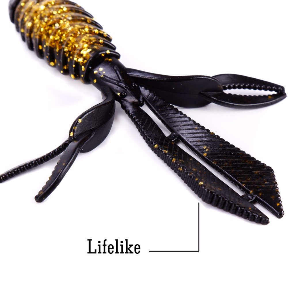 Sougayilang-14g-12cm-3-Colors-Soft-Fishing-Lure-Lifelike-Rubber-Worm-Shrimp-Fishing-Bait-Wobbler-Jig-32794681222