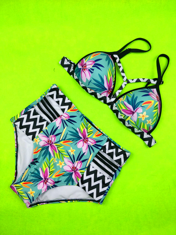 SHENHE Girl's Swim Dress Flower Cut Out Swimsuit Ruffle Tankini Bathing Suit With Shorts - Product Details