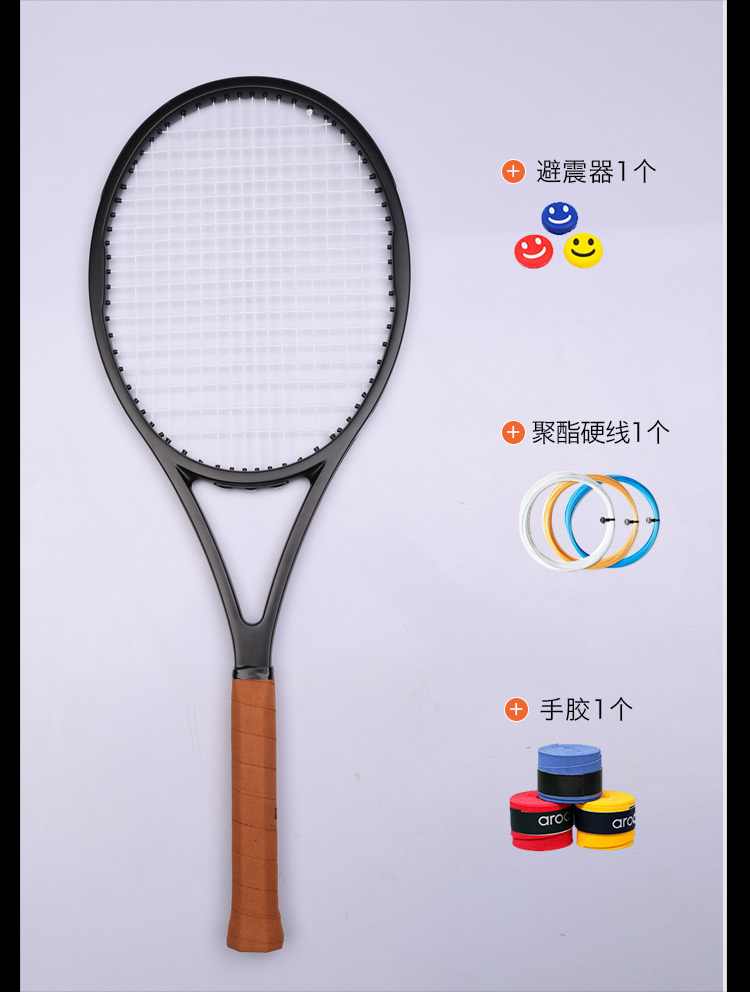 blx95blx90RogerFedererBlackTennisRacketEquippedwithBagFoamedHandleGlue100CarbonFibreFrameFreeshipping-32792814865