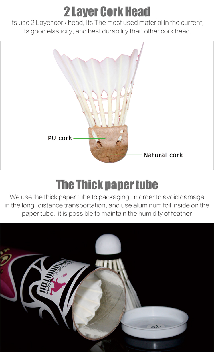 promotionhot-sale--KUNLI-02--duck-feather-badminton-Shuttlecock-for-professional-training-5-dozenslo-941213261