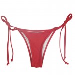 2017 Rose Pink Micro Mini brief female swimwear women sexy Brazilian cut Tanga Bikini Bottom Thong swim panties bathing suit V08
