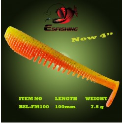 6pcs 10cm/7.5g Esfishing FLK MINNOW Fishing Lure Soft Baits Leurre souple Shad Carp Fishing Peche Iscas Artificial Para Pesca