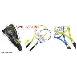 Beginner exercises double shot of adult training package tennis racket