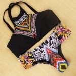 Hot Sale Beachwear Sexy Brazilian Bikini Set 2017 New Halter Tank Tops Women Swimsuit Triangle Bathing Suit Swimwear Female